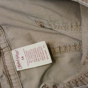 Size 14 Faded Glory khaki cargo pants